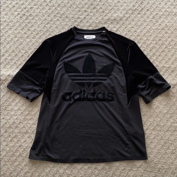adidas velvet t shirt